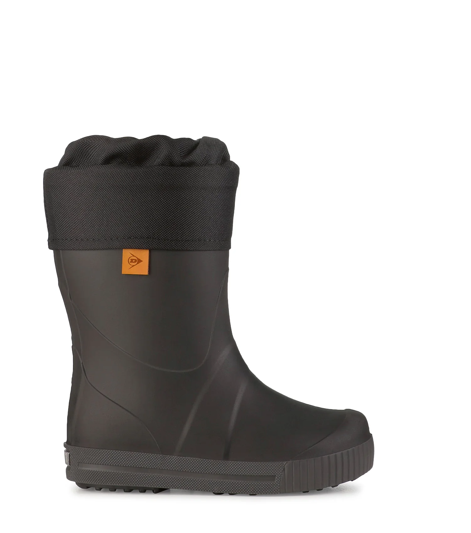 Puddle Jumper Fur Lined, Black | Insulated Rain Boots for Kids - Image 3
